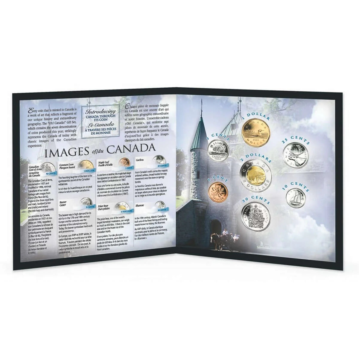 2004 OH! CANADA! 7-Coin Uncirculated Gift Set by the Royal Canadian Mint: 'IMAGES OF CANADA'