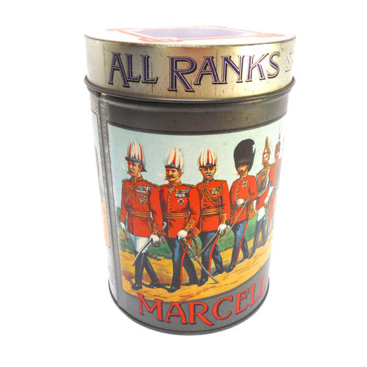 Vintage Tobacco Tin by Marcella Cigars: 'ALL RANKS SMOKE'