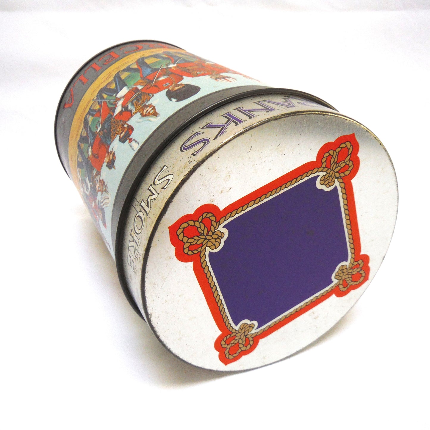 Vintage Tobacco Tin by Marcella Cigars: 'ALL RANKS SMOKE'