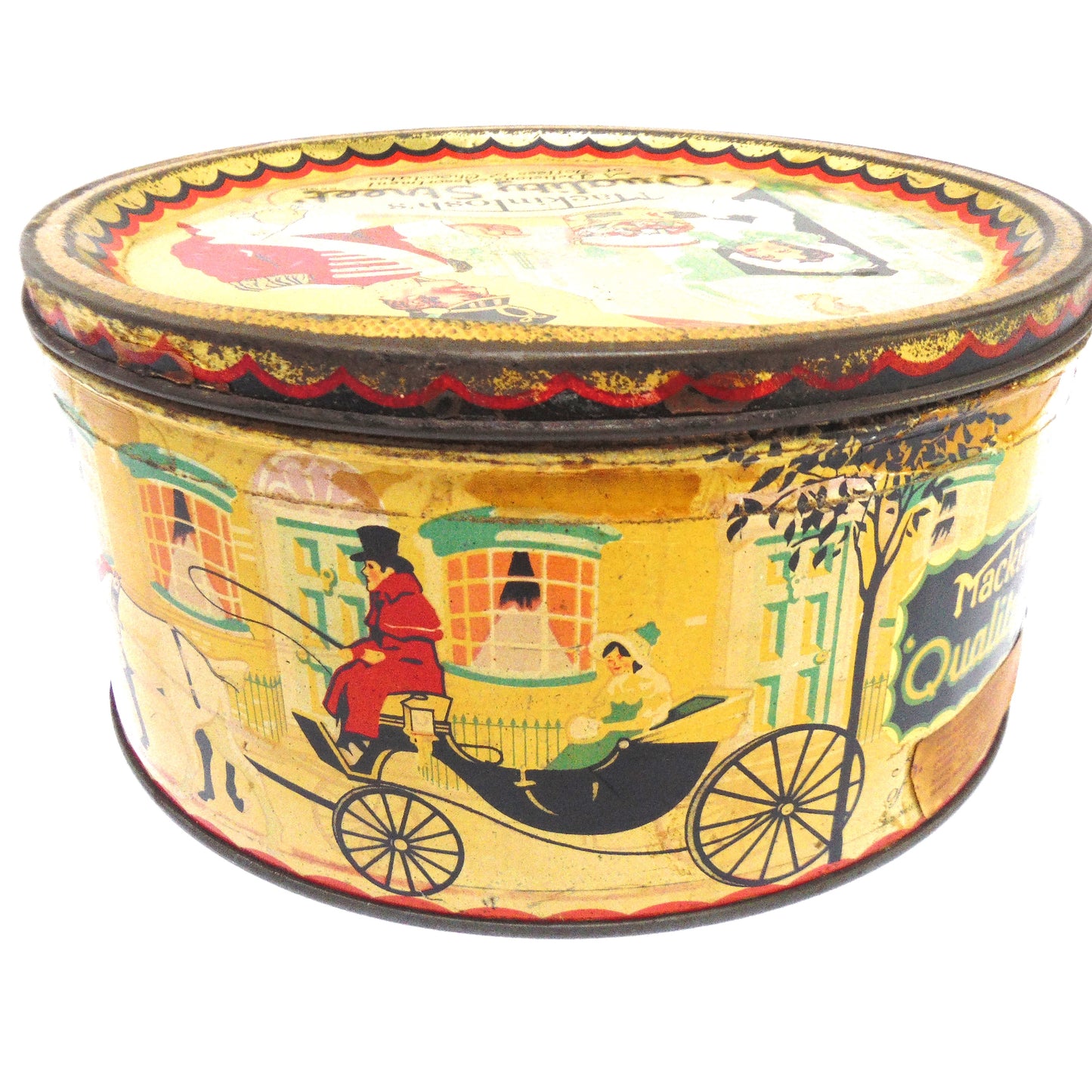 Vintage Toffee & Chocolates Tin by Mackintosh's: 'QUALITY STREET'