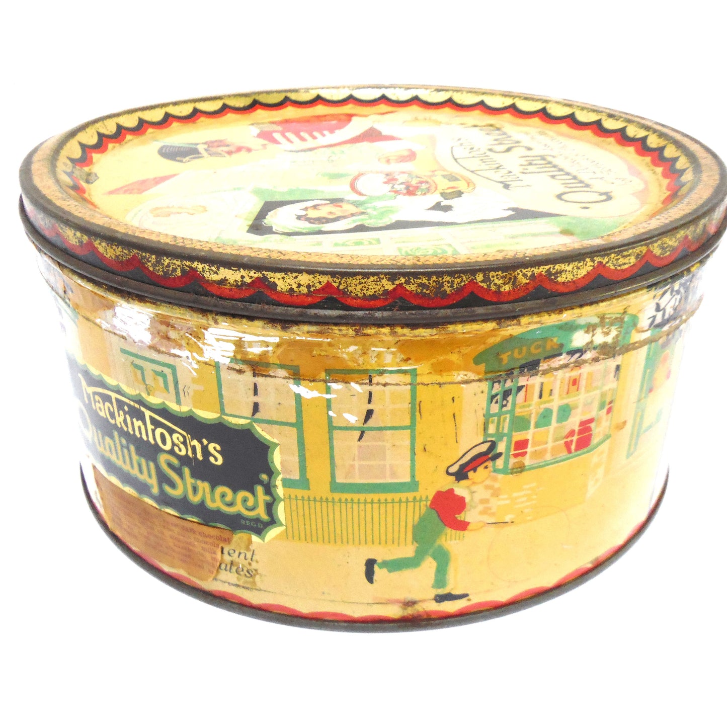 Vintage Toffee & Chocolates Tin by Mackintosh's: 'QUALITY STREET'