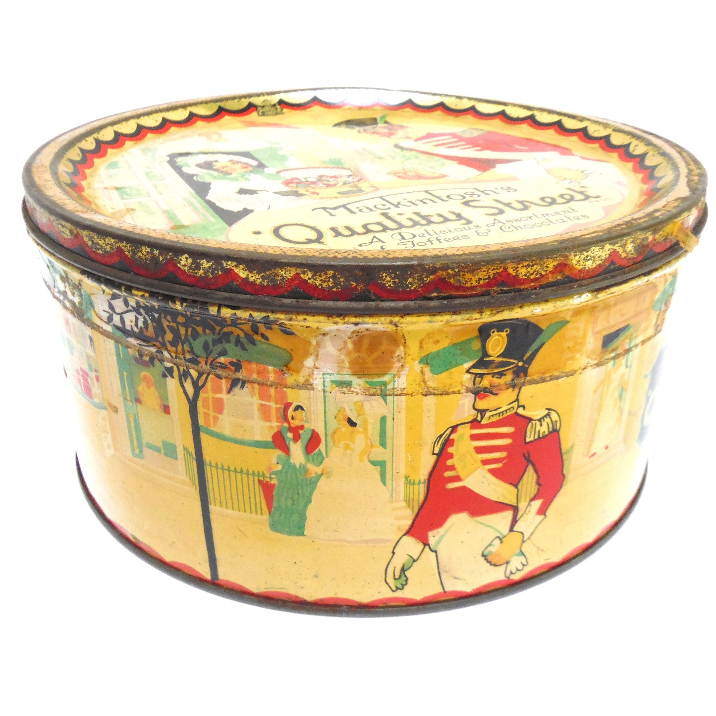 Vintage Toffee & Chocolates Tin by Mackintosh's: 'QUALITY STREET'