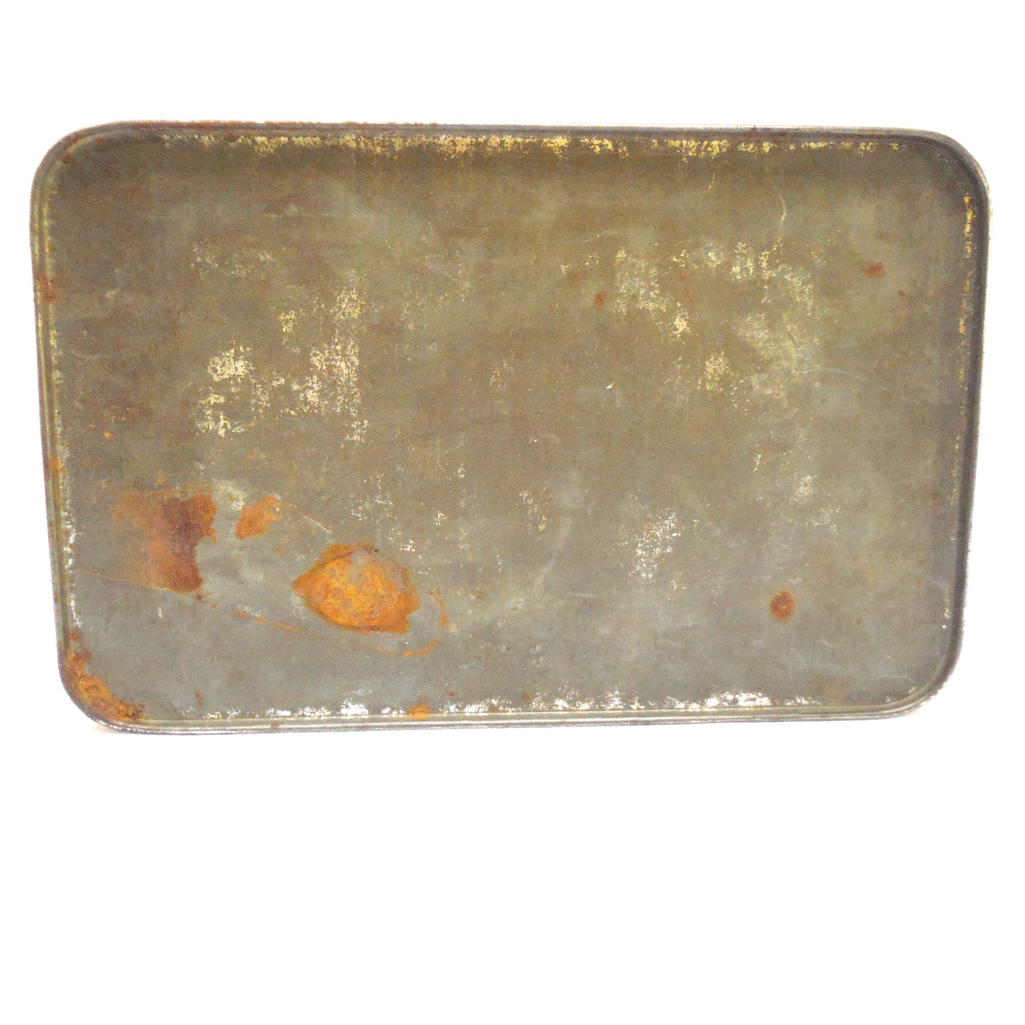 Antique Hinged-Lid Tin Can Container: 'NINE FINE HUNTING DOGS'