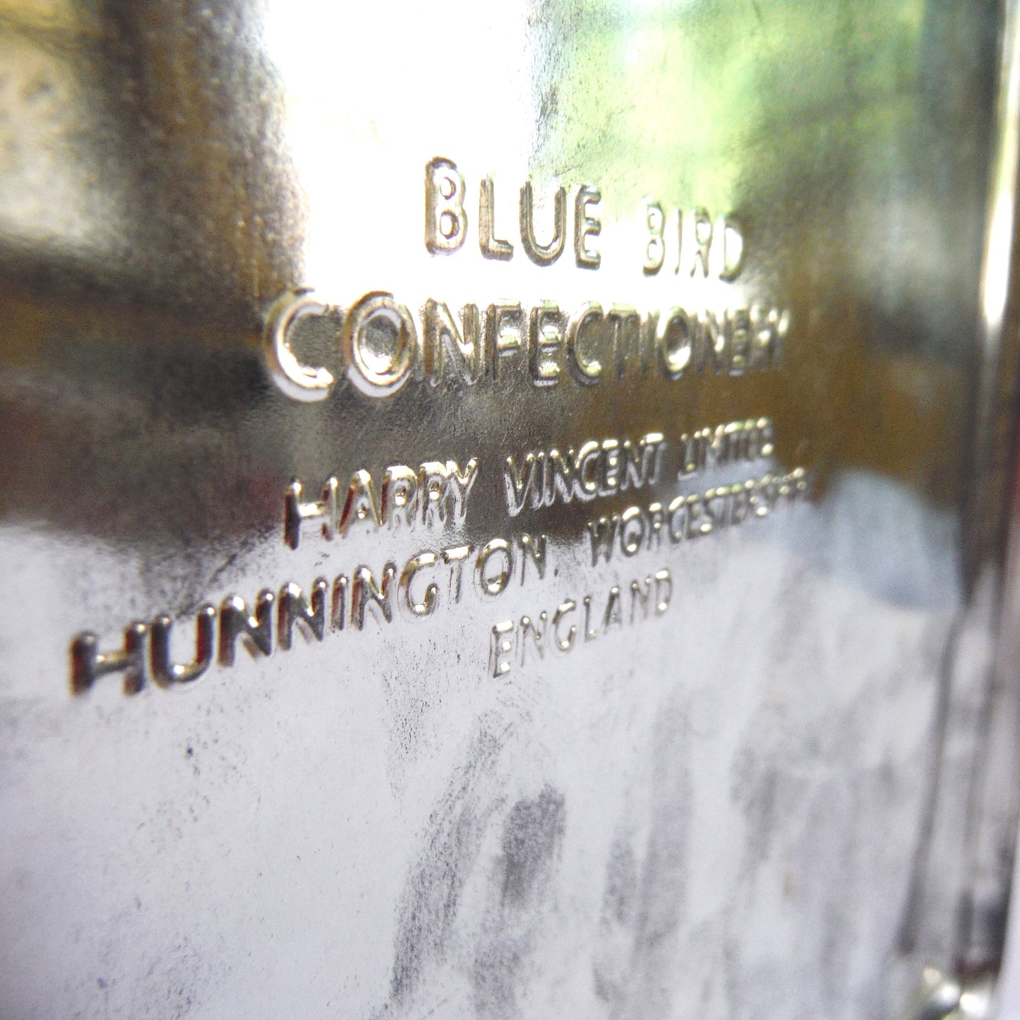 Blue Bird Confectionery Vintage Tin Can from England: 'NIAGARA FALLS'