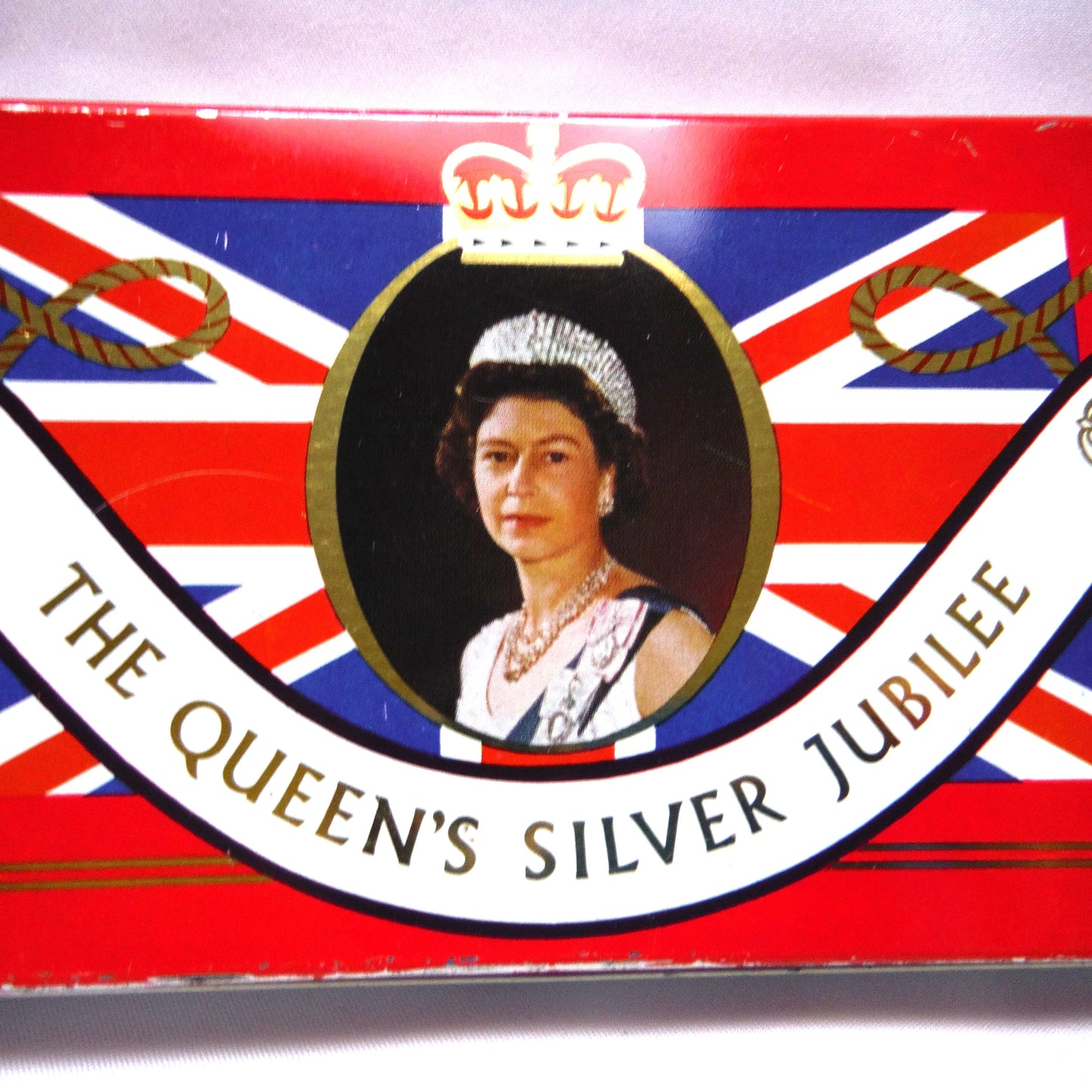 1952-1977 The Queen's Silver Jubilee Collectible Tin Can by Lovell's Famous English Toffee!