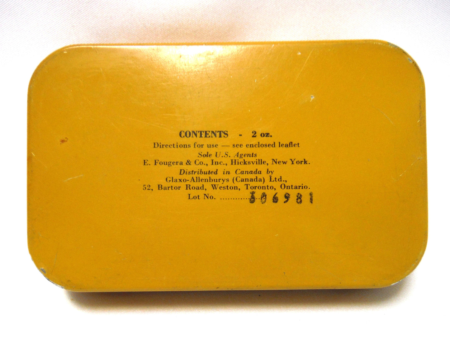 Small Vintage Hinged-Lid Lozenge Tin Container by ALLENBURYS PASTILLES