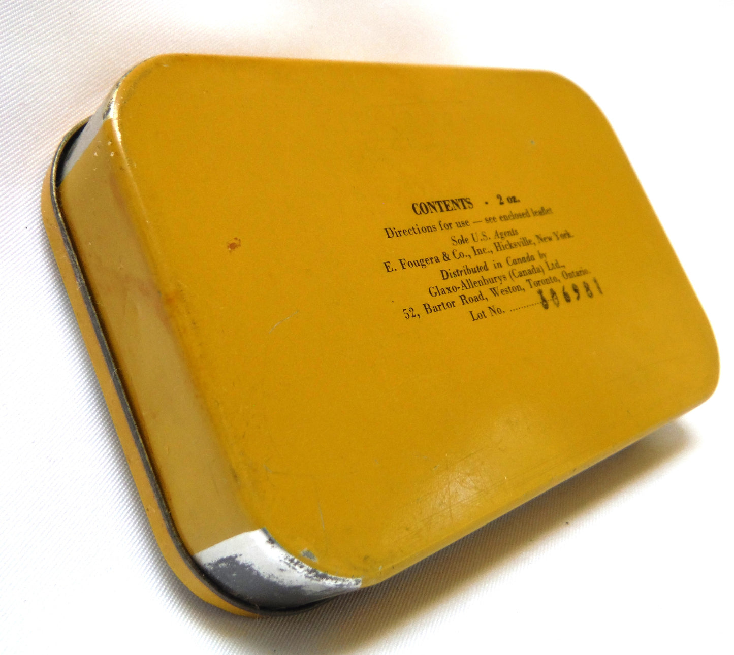 Small Vintage Hinged-Lid Lozenge Tin Container by ALLENBURYS PASTILLES