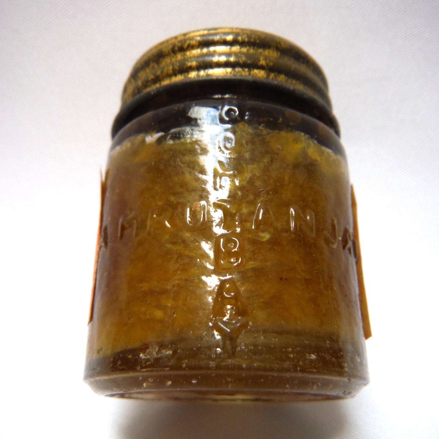 Antique RARE WWII Tin and Glass Container: AMRUTANJAN BEST INDIAN PAIN BALM