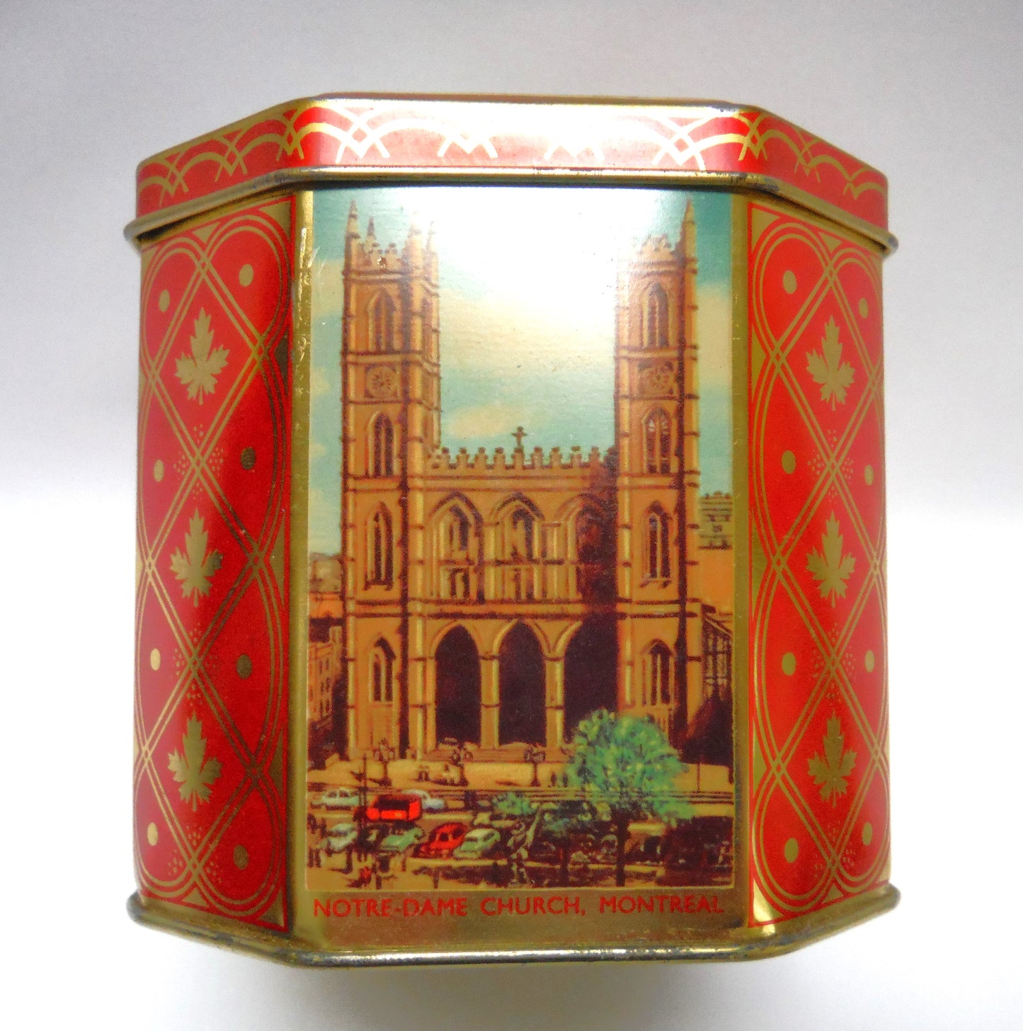 Vintage Toffee Tin by RILEY BROTHERS of Halifax, England: 'FAMOUS OTTAWA LANDMARKS'