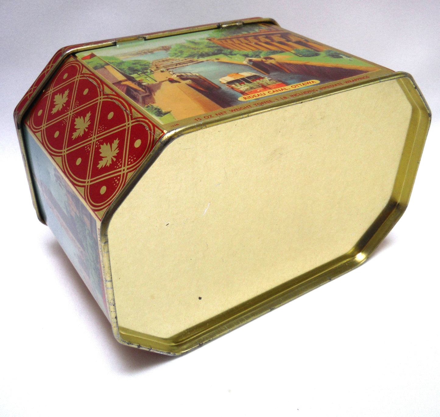 Vintage Toffee Tin by RILEY BROTHERS of Halifax, England: 'FAMOUS OTTAWA LANDMARKS'