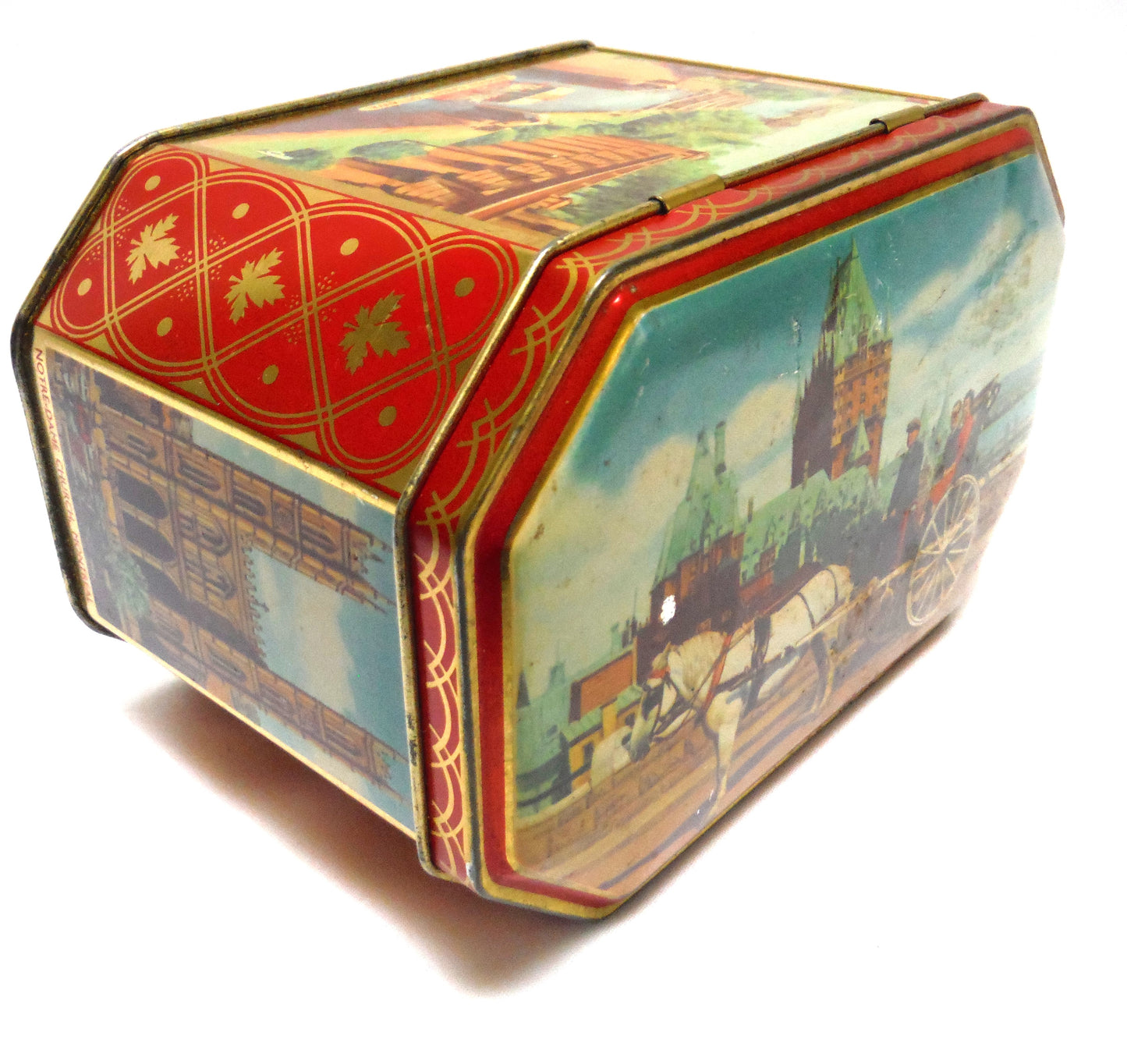 Vintage Toffee Tin by RILEY BROTHERS of Halifax, England: 'FAMOUS OTTAWA LANDMARKS'