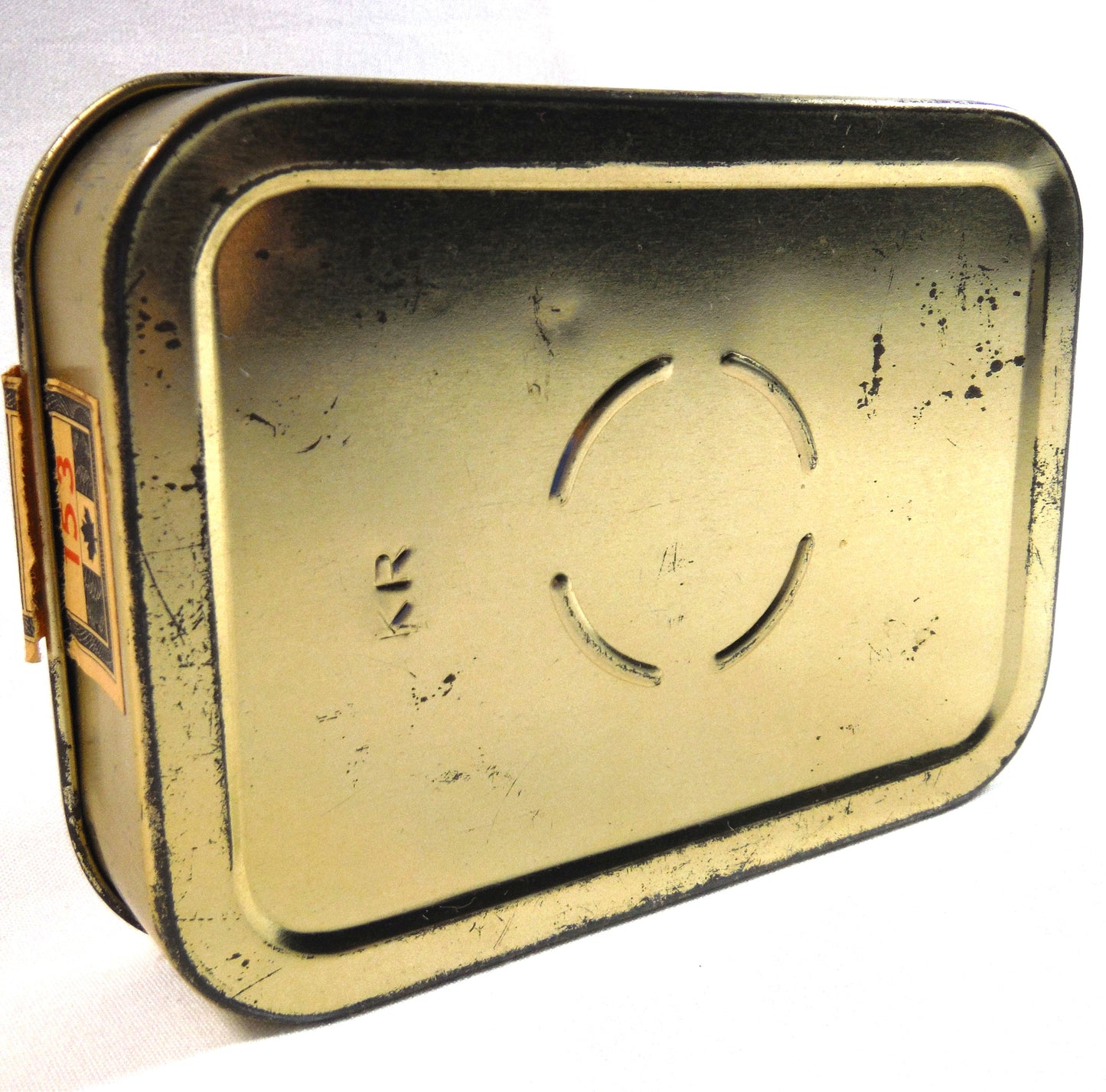 GOLD BLOCK: The Aristocrat of Pipe Tobaccos, Vintage Tin with Canada C2 Stamp