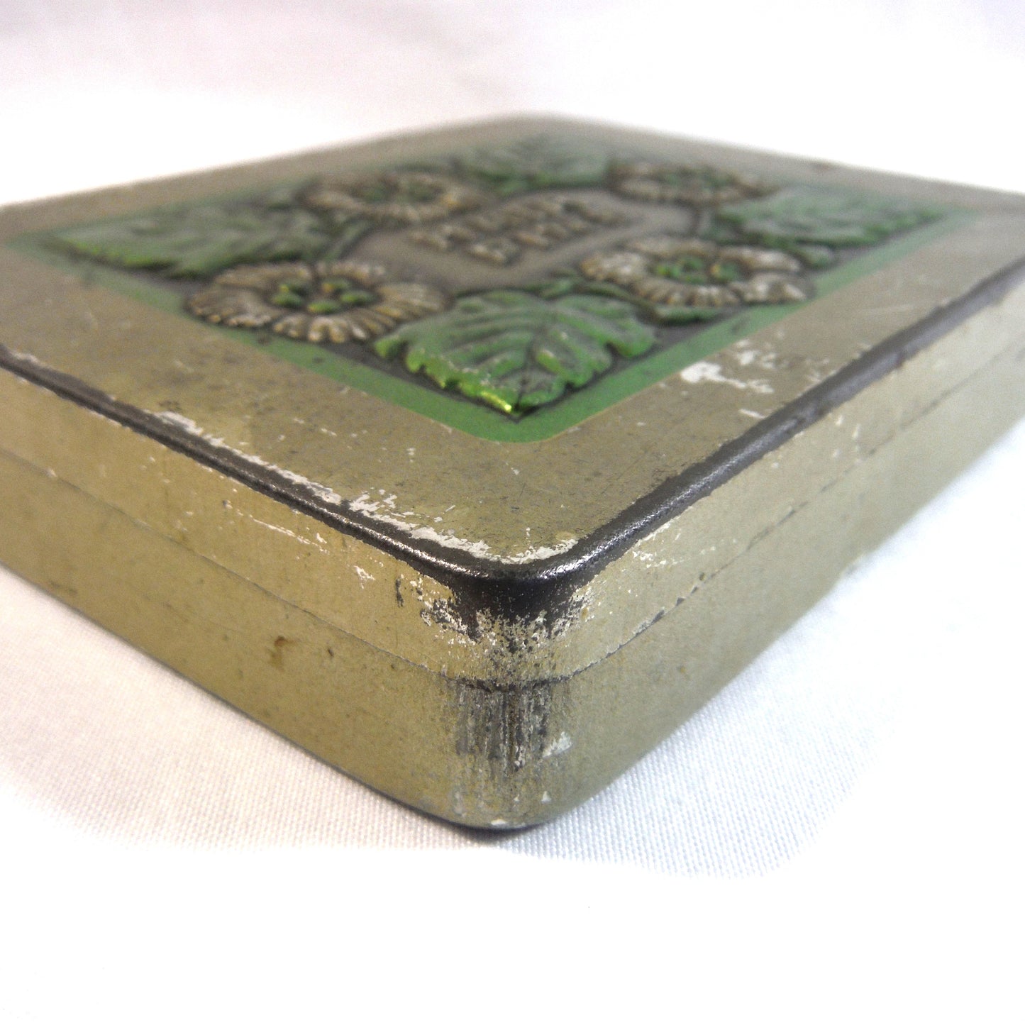 Antique HAIR PINS Hinged-Pocket Container by Hudson Scott and Sons of Carlisle