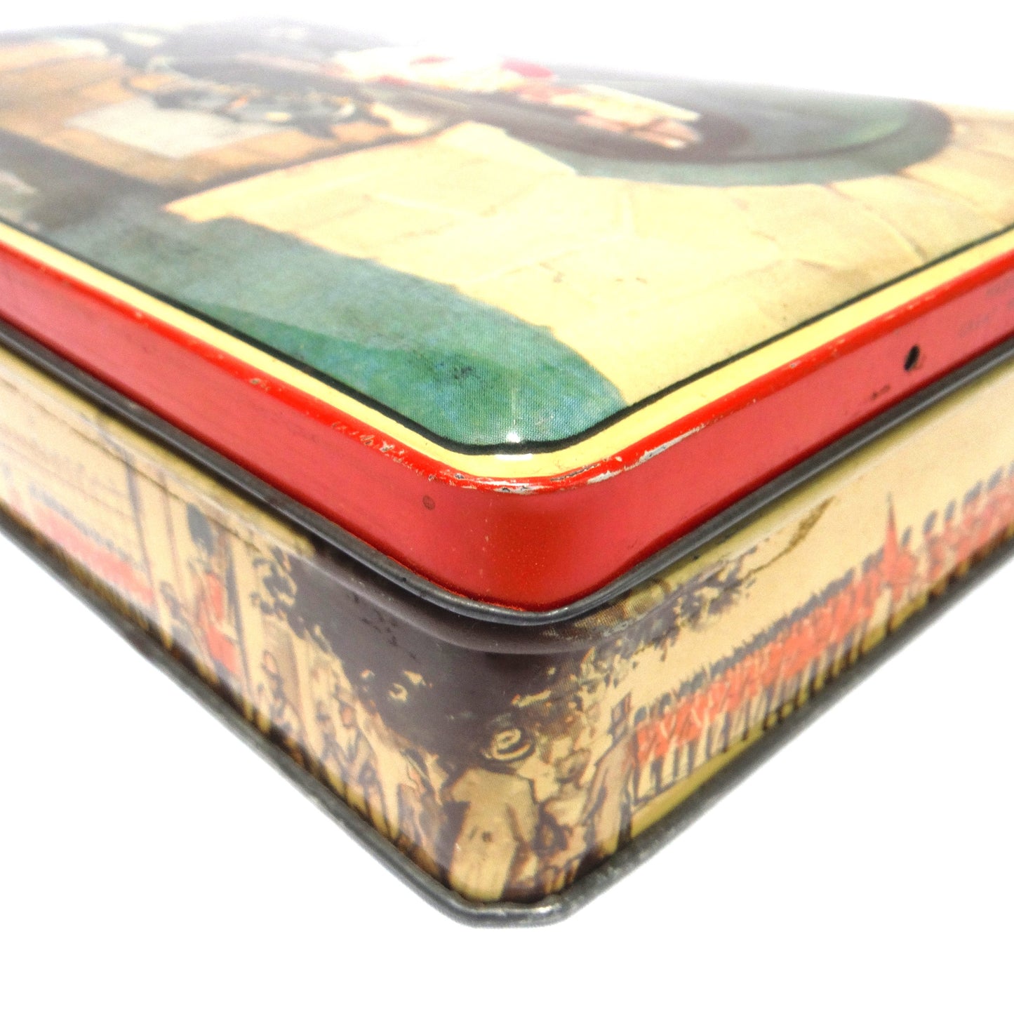 Mid-Century Vintage Tin Container:' Whitehall Queen's Mounted Sentry Horse Guard'