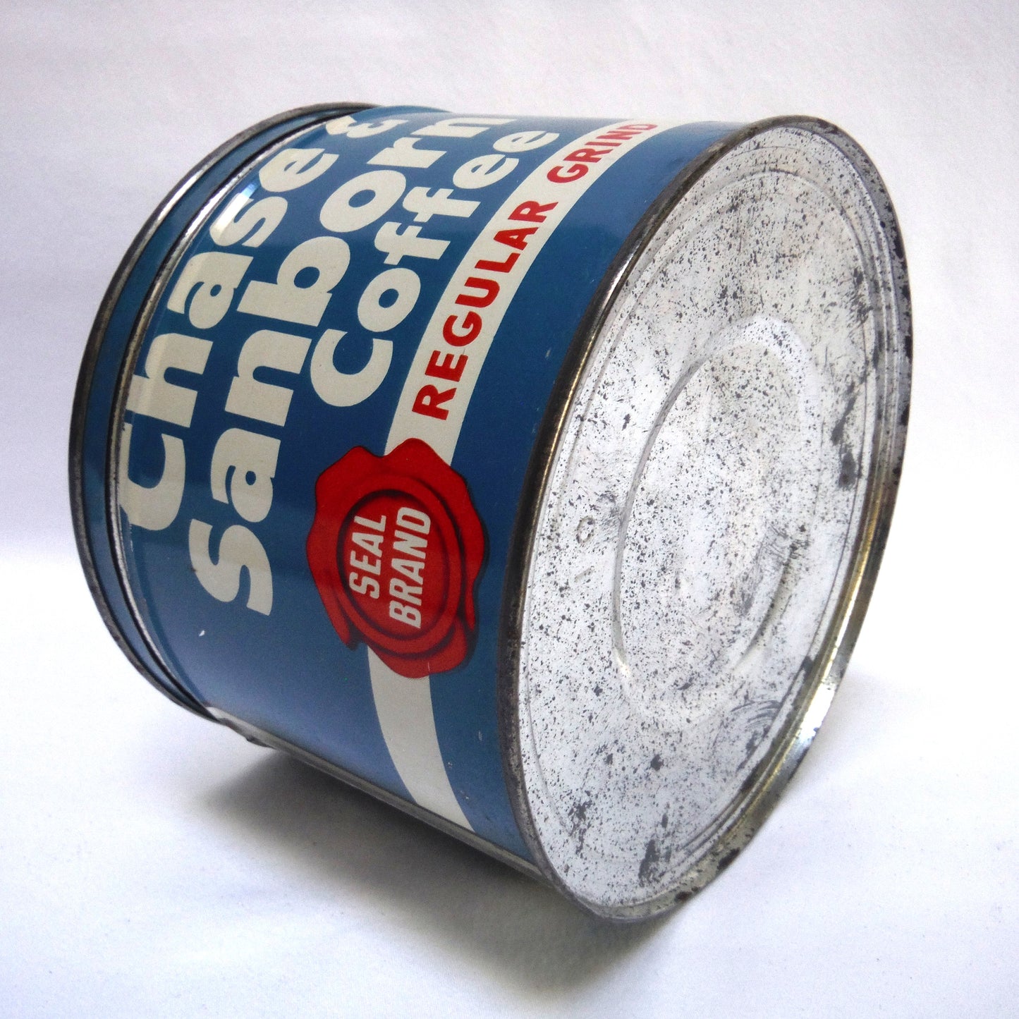 CHASE & SANBORN COFFEE, Vintage Tin Container Complete With Original Top!