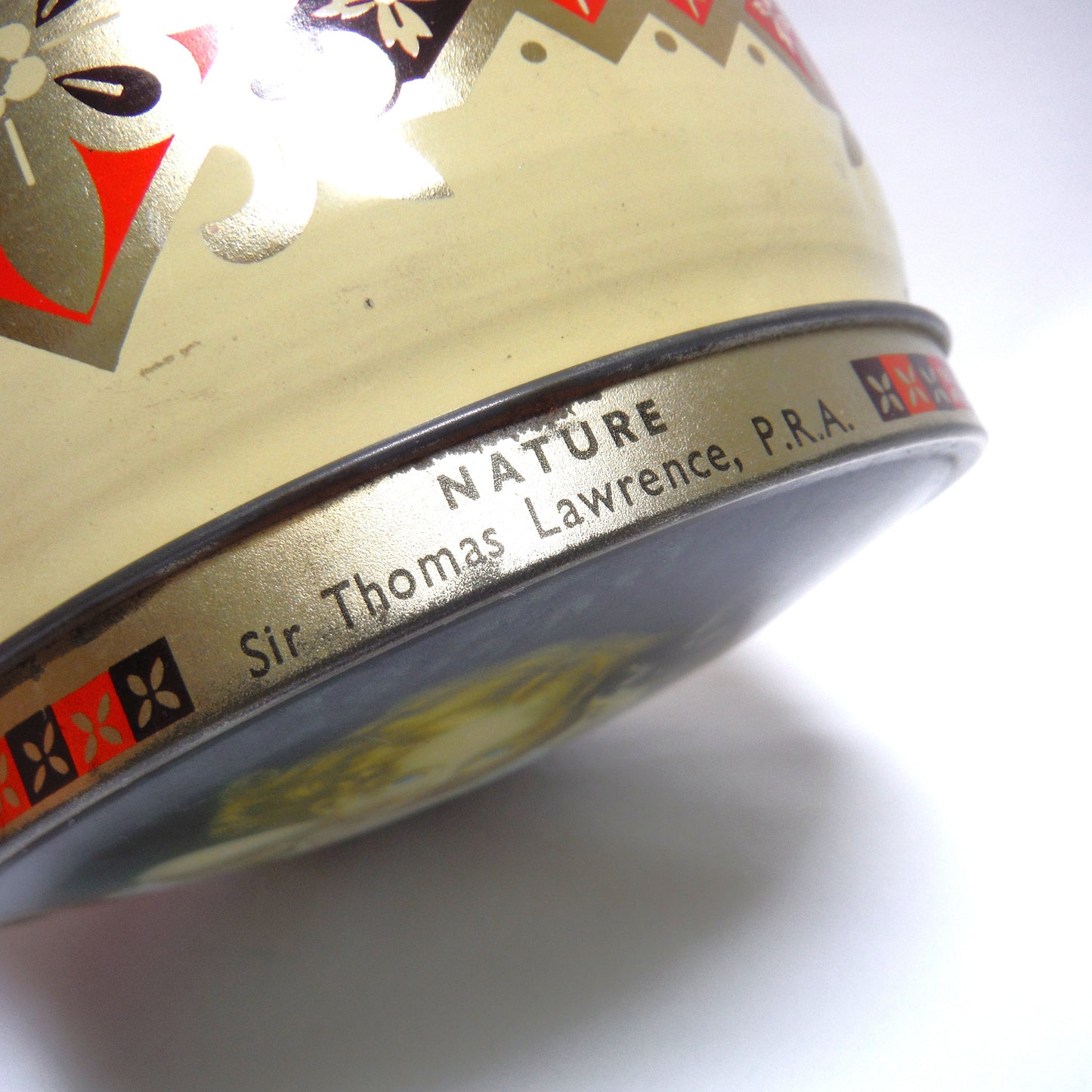 Vintage Thorne's Premier Toffee Tin, 'BABY BLONDE GIRL CHERUB AND MOTHER', Painting by Sir Thomas Lawrence, P.R.A. of England