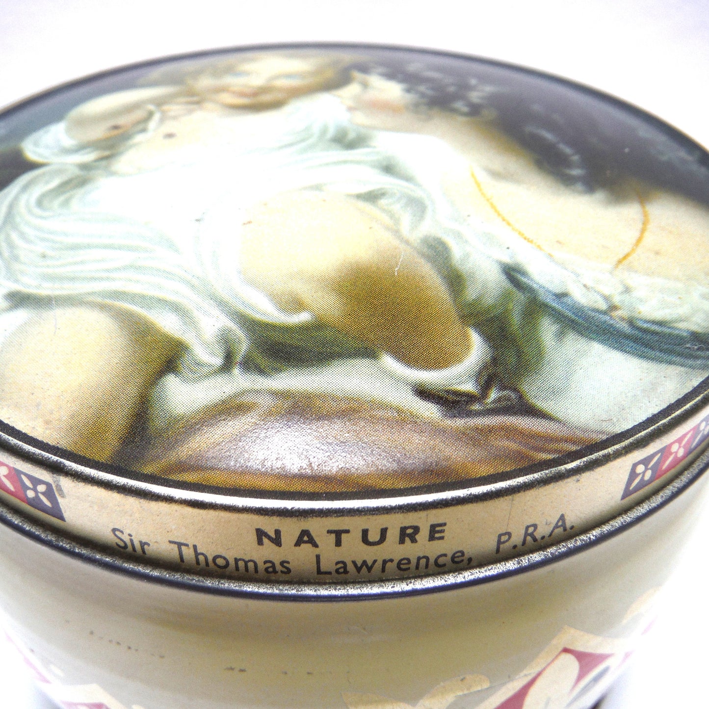 Vintage Thorne's Premier Toffee Tin, 'BABY BLONDE GIRL CHERUB AND MOTHER', Painting by Sir Thomas Lawrence, P.R.A. of England