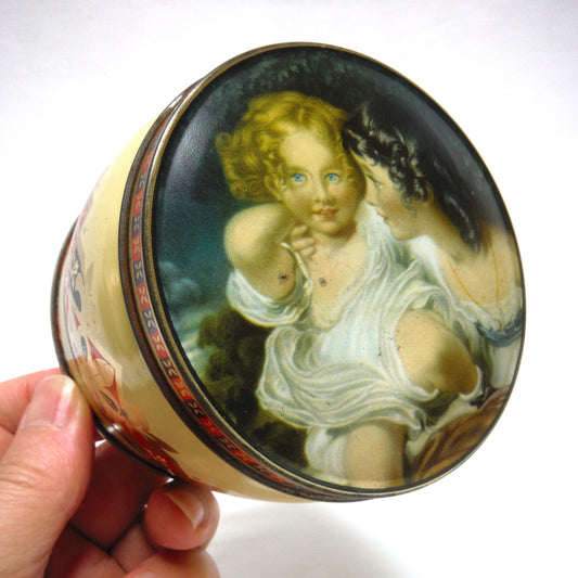 Vintage Thorne's Premier Toffee Tin, 'BABY BLONDE GIRL CHERUB AND MOTHER', Painting by Sir Thomas Lawrence, P.R.A. of England