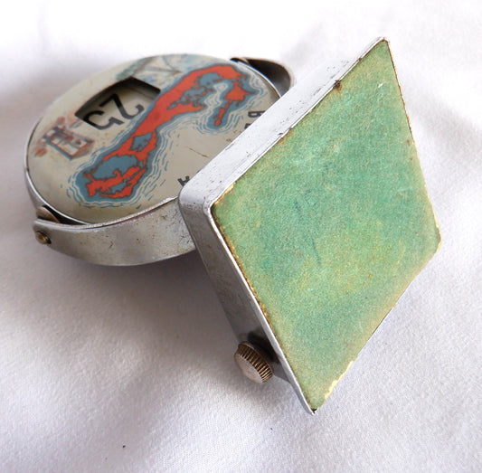 BERMUDA Collectible Vintage Desk-Top, Flip-Style, CALENDAR DISPLAY STAND, 1960's