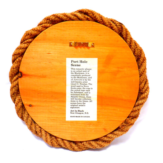 PORT HOLE SCENES, Original Vintage Nova Scotia Artwork by Lloyd G. Nowlan: STILLNESS OF THE FORGOTTEN HOME, PRINCE EDWARD ISLAND