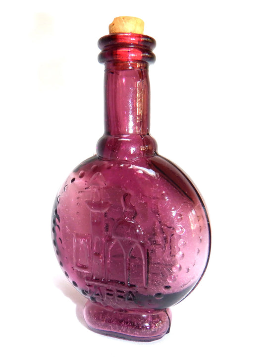 Miniature PURPLE JAFFA BOTTLE, Made in Taiwan 1960's