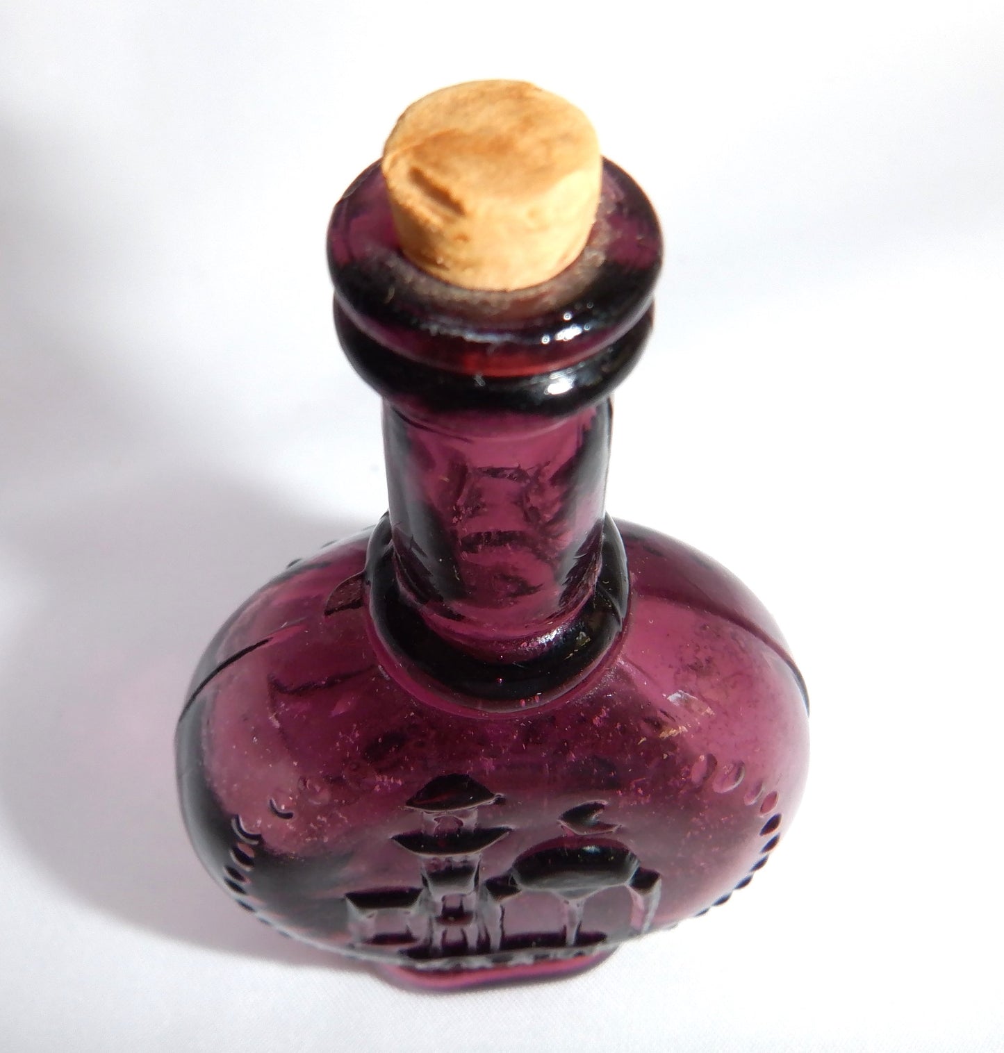 Miniature PURPLE JAFFA BOTTLE, Made in Taiwan 1960's
