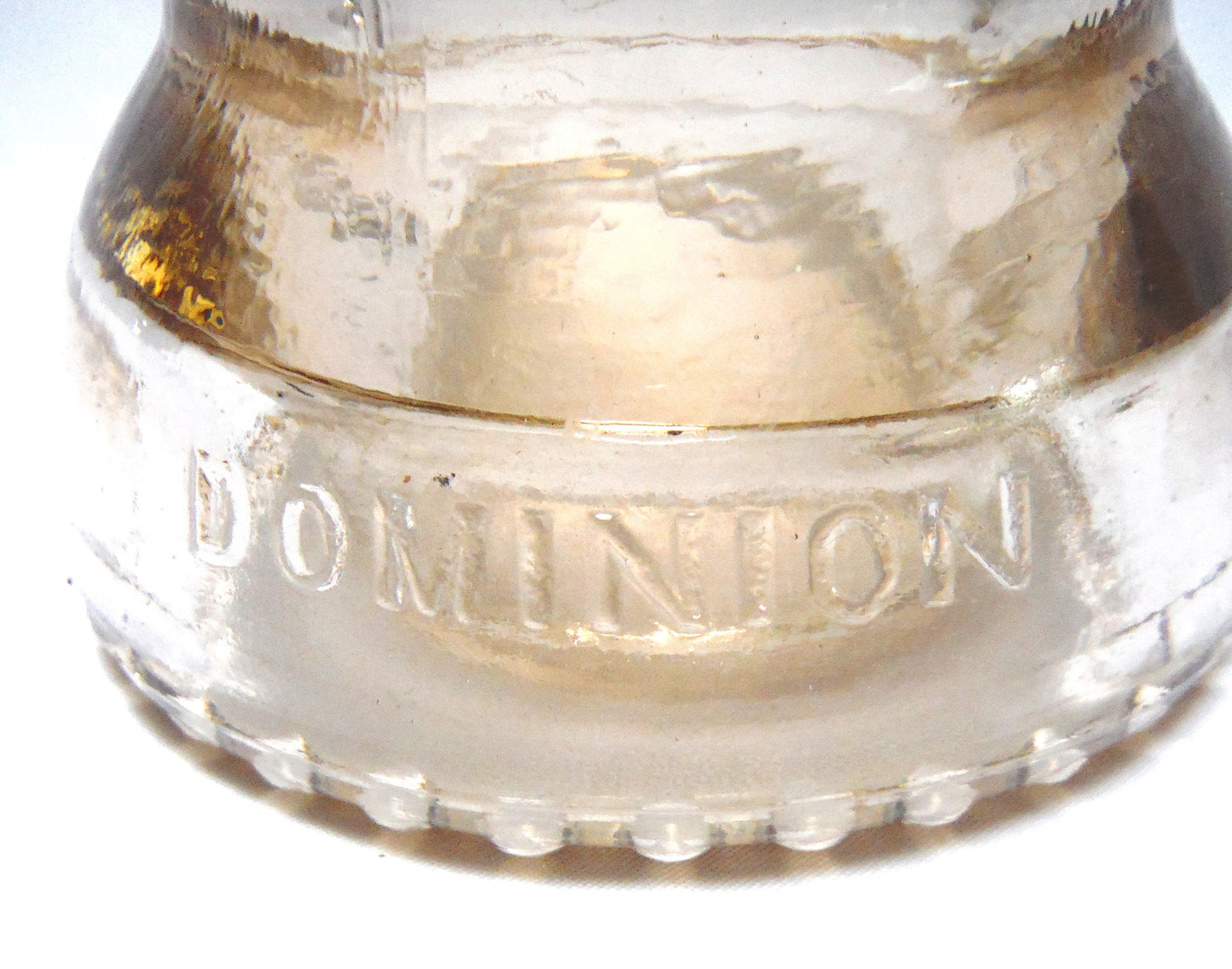 DOMINION GLASS CANADIAN TELEGRAPH INSULATOR #42D, in a Beautiful Dusty Rose Colour, (AND various shades of Green)