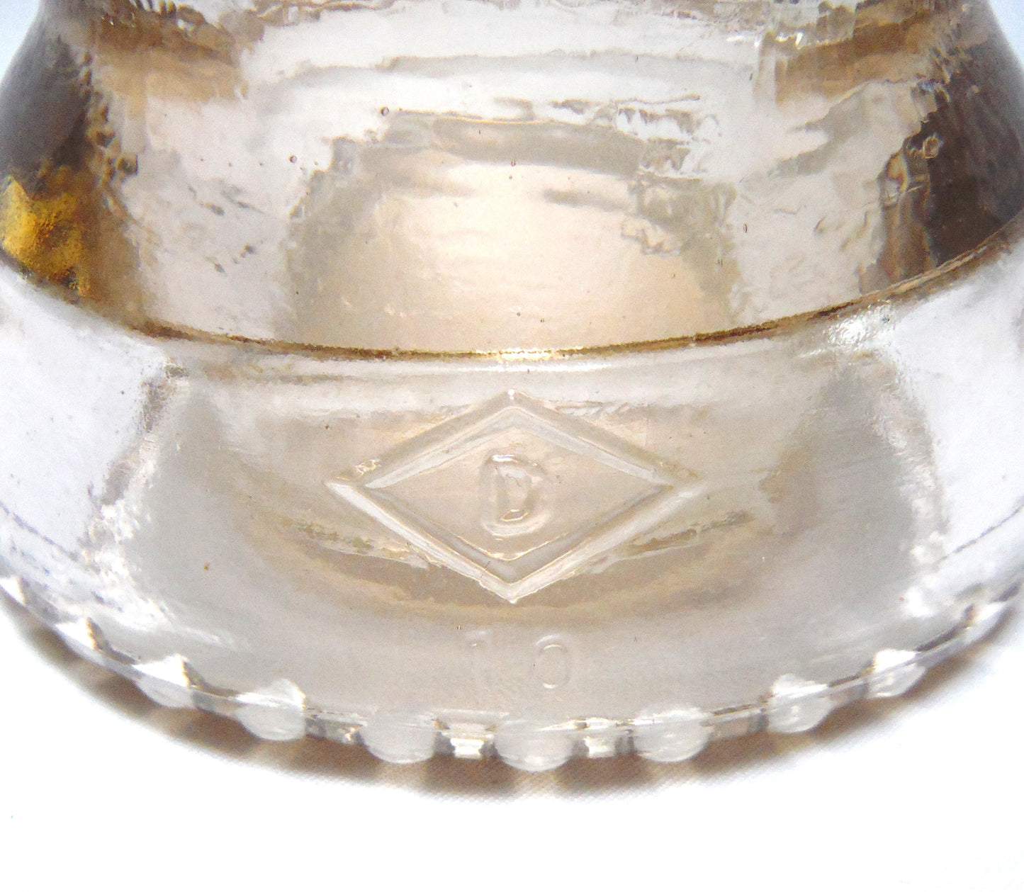 DOMINION GLASS CANADIAN TELEGRAPH INSULATOR #42D, in a Beautiful Dusty Rose Colour, (AND various shades of Green)