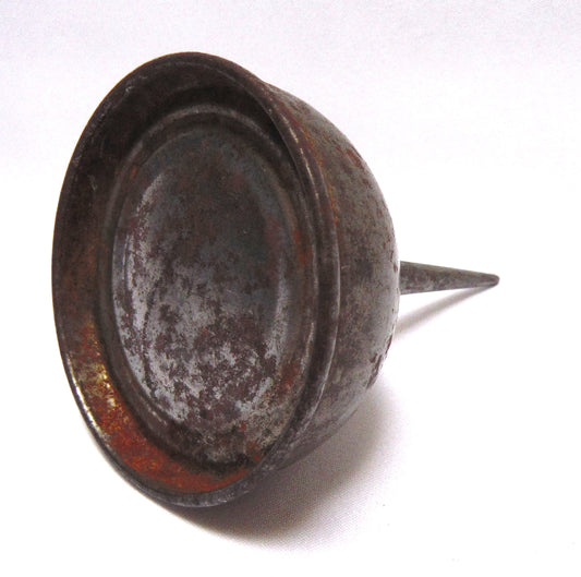 Antique Miniature OIL CAN TIN CONTAINER, with screw-off needle nose spout!