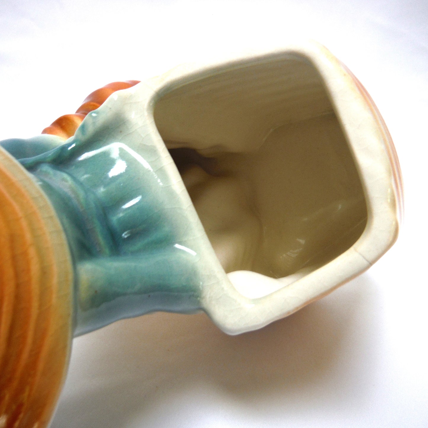 Mid Century Market Farmer Ceramic Planter, Made in Japan