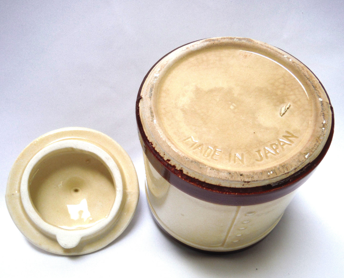 Mid Century RARE Tea, Cream & Sugar HOME SWEET HOME Crockery Pots, Made in Japan