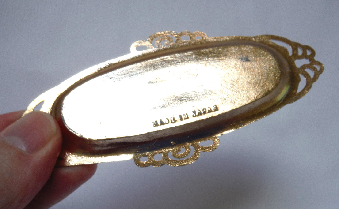 MINIATURE Salt & Pepper Shakers in "UTAH Coffee-Pot-Style" including the original serving tray, Made in 1960's Japan