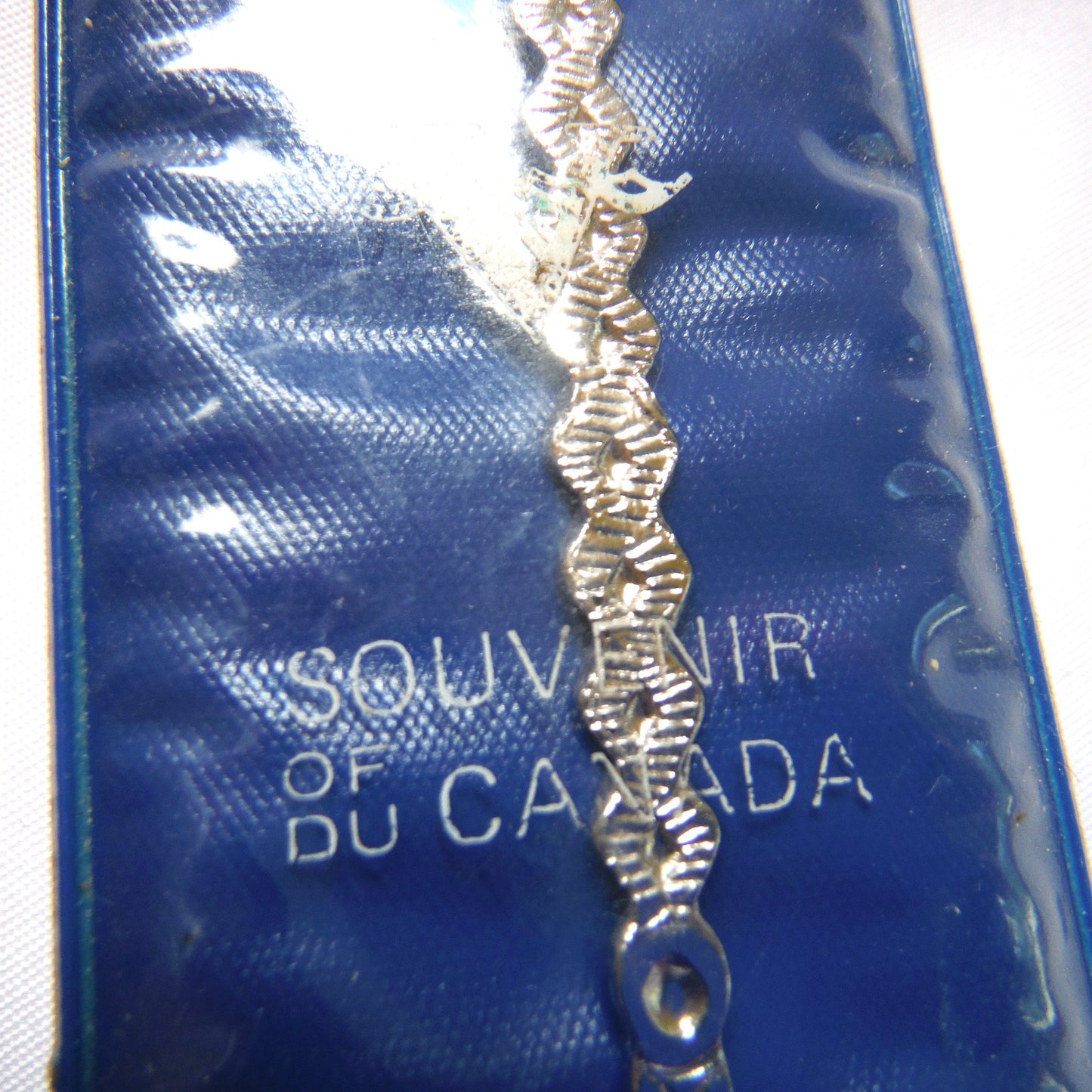 VINTAGE MINIATURE SPOON in original plastic pouch, Celebrating Sulphur Mountain Gondola, Banff Canada