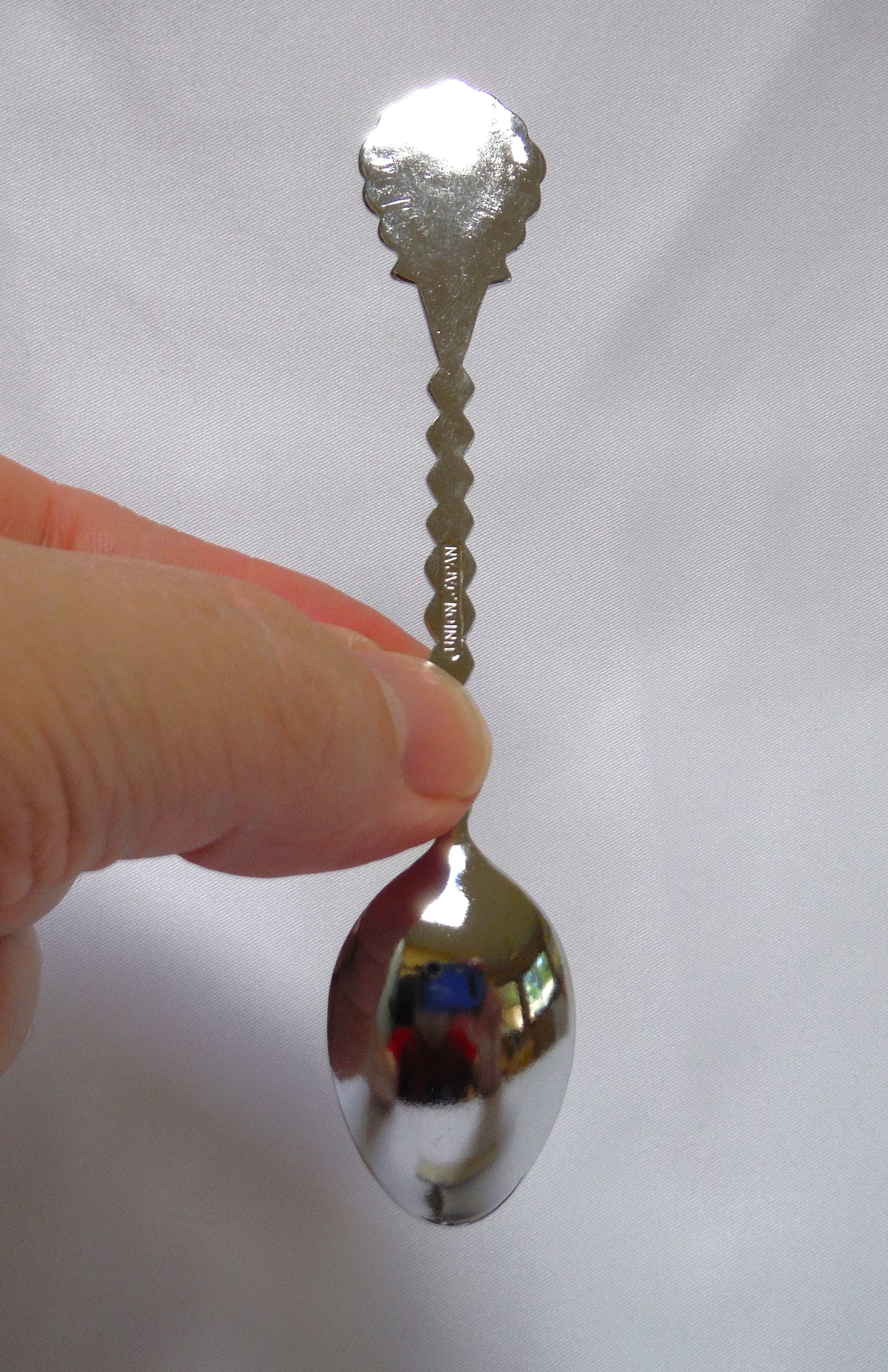 VINTAGE MINIATURE SPOON in original plastic pouch, Celebrating Sulphur Mountain Gondola, Banff Canada