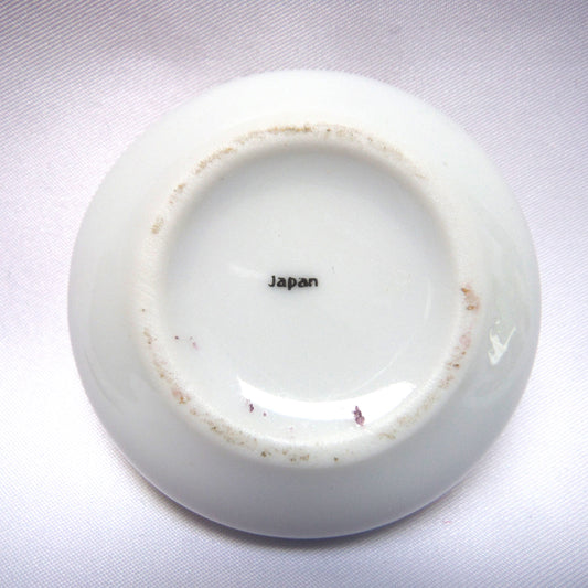 Vintage Bone China GRANDMOTHER TRINKET CONTAINER with Original Top, Made in Japan