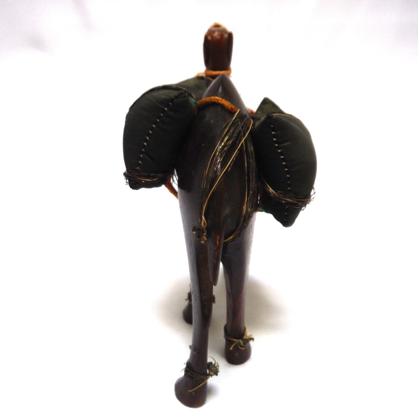Hand-Carved Antique CAMEL with stunning hand-made accoutrements; Early 1900's Middle East