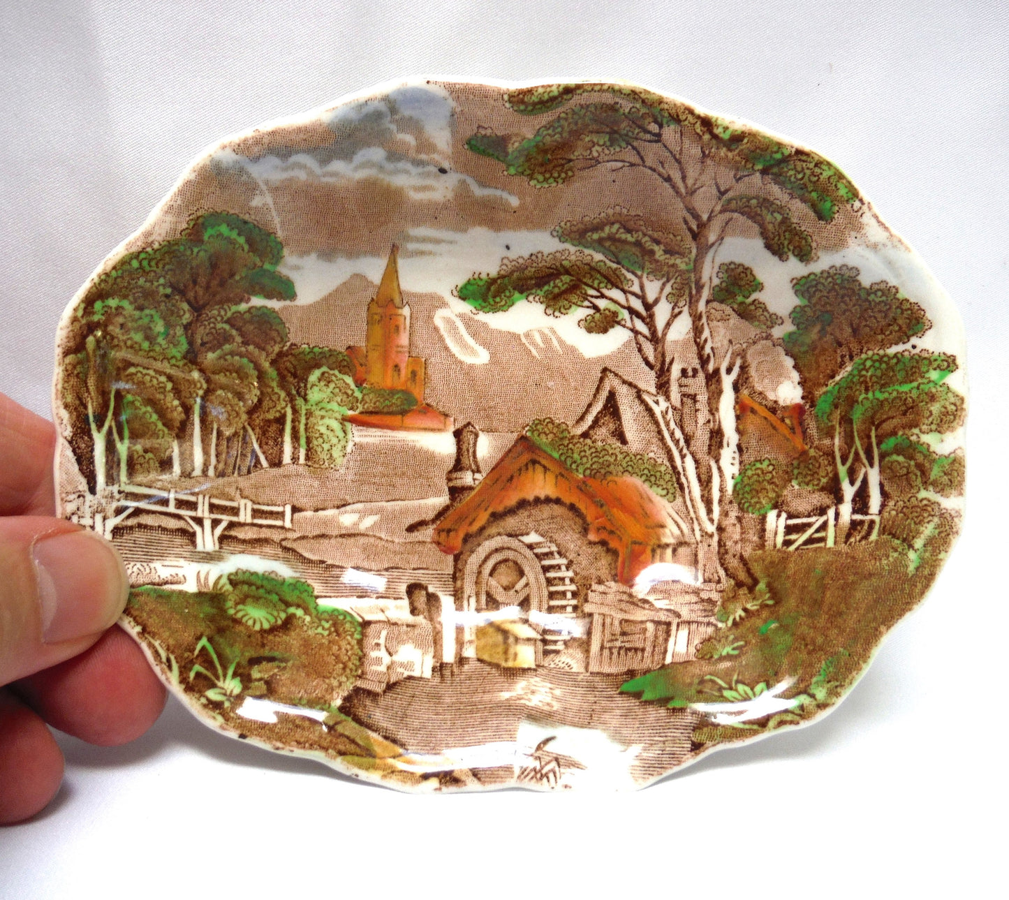Beautiful British Trinket Tray by W.R. Midwinter Limited: "RURAL ENGLAND DESIGN"