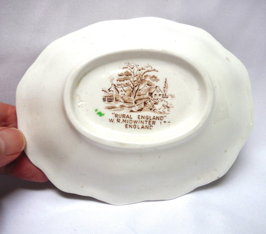 Beautiful British Trinket Tray by W.R. Midwinter Limited: "RURAL ENGLAND DESIGN"