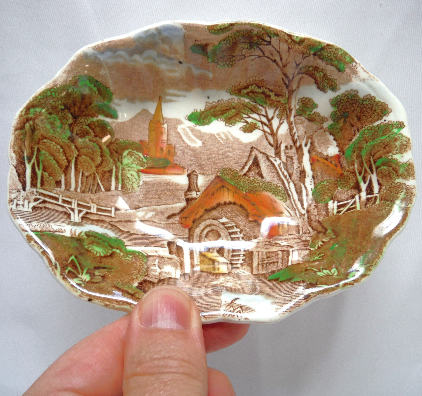 Beautiful British Trinket Tray by W.R. Midwinter Limited: "RURAL ENGLAND DESIGN"
