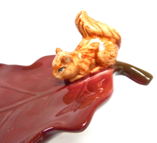 Vintage and Fun Hand-Made Knick Knack Tray: NUTTY AS A SQUIRREL!