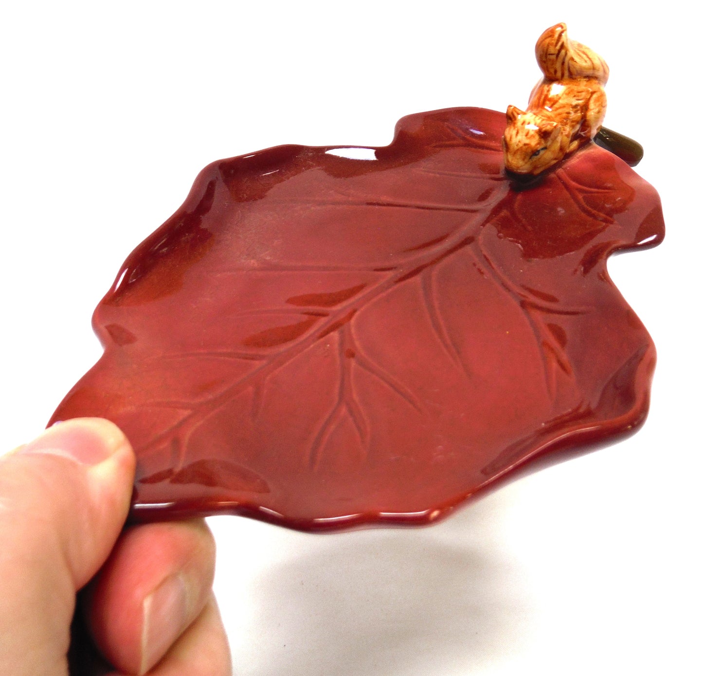Vintage and Fun Hand-Made Knick Knack Tray: NUTTY AS A SQUIRREL!