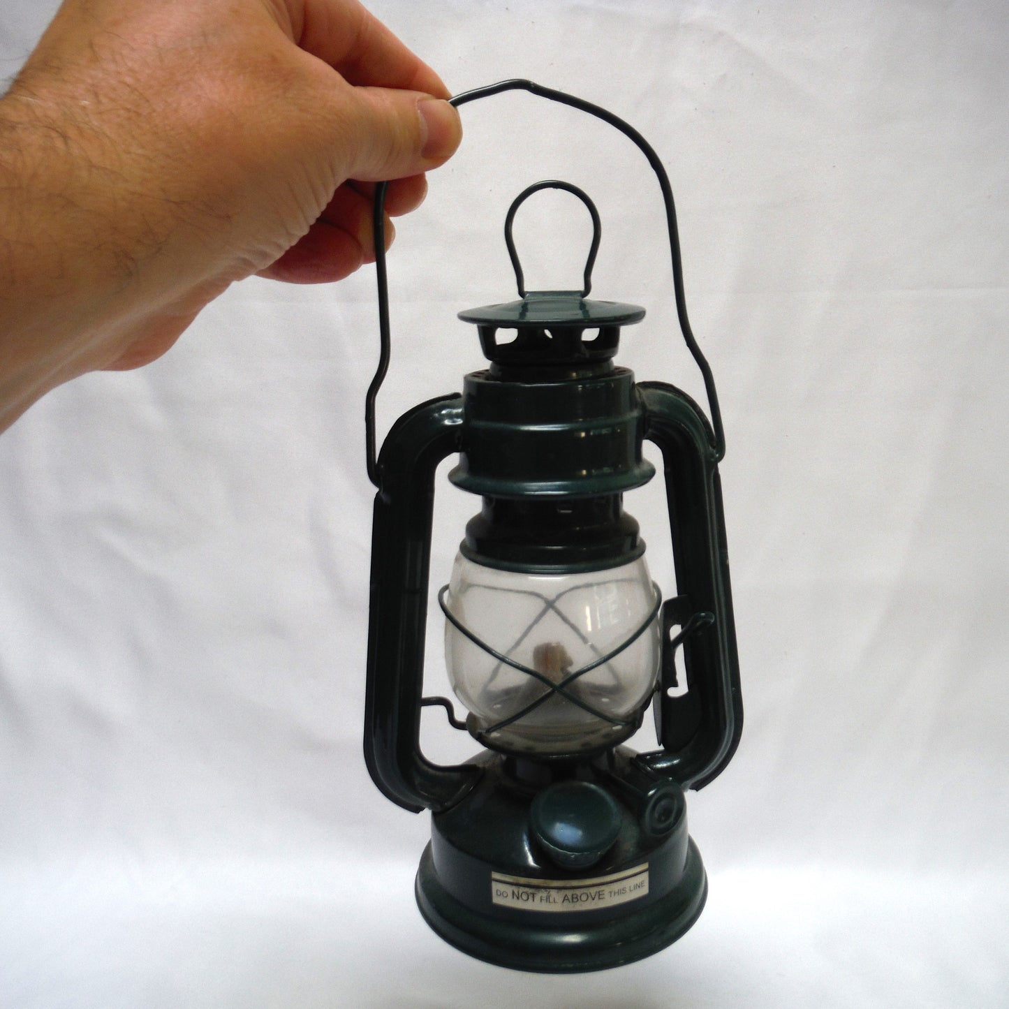 VINTAGE 70's MINI HURRICANE CAMPING LAMP, Brand New Old Stock Never Used, in Hunter Green