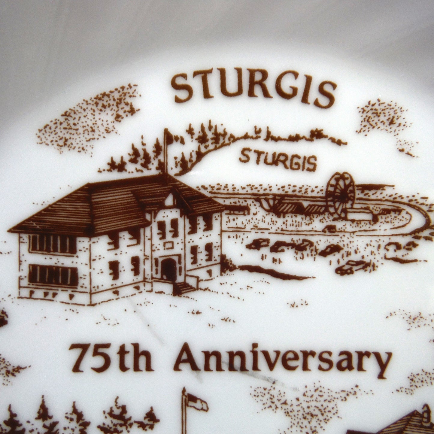 STURGIS, South Dakota: Special Edition Vintage Decorative Plate Celebrating Their 75th Anniversary 1912-1987
