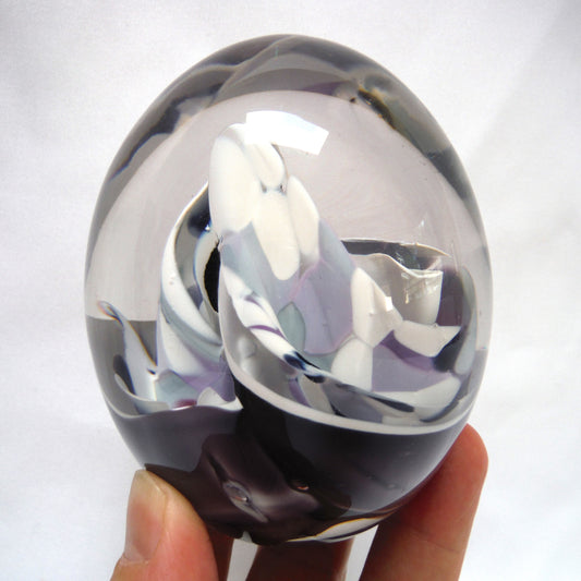 Stunning Large Blown-Glass Paper Weight by the Canadian Artist JOANNE ANDRIGHETTI