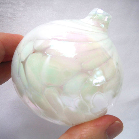 White Volcanic Mount St. Helens Ash Oil or Bud Lamp