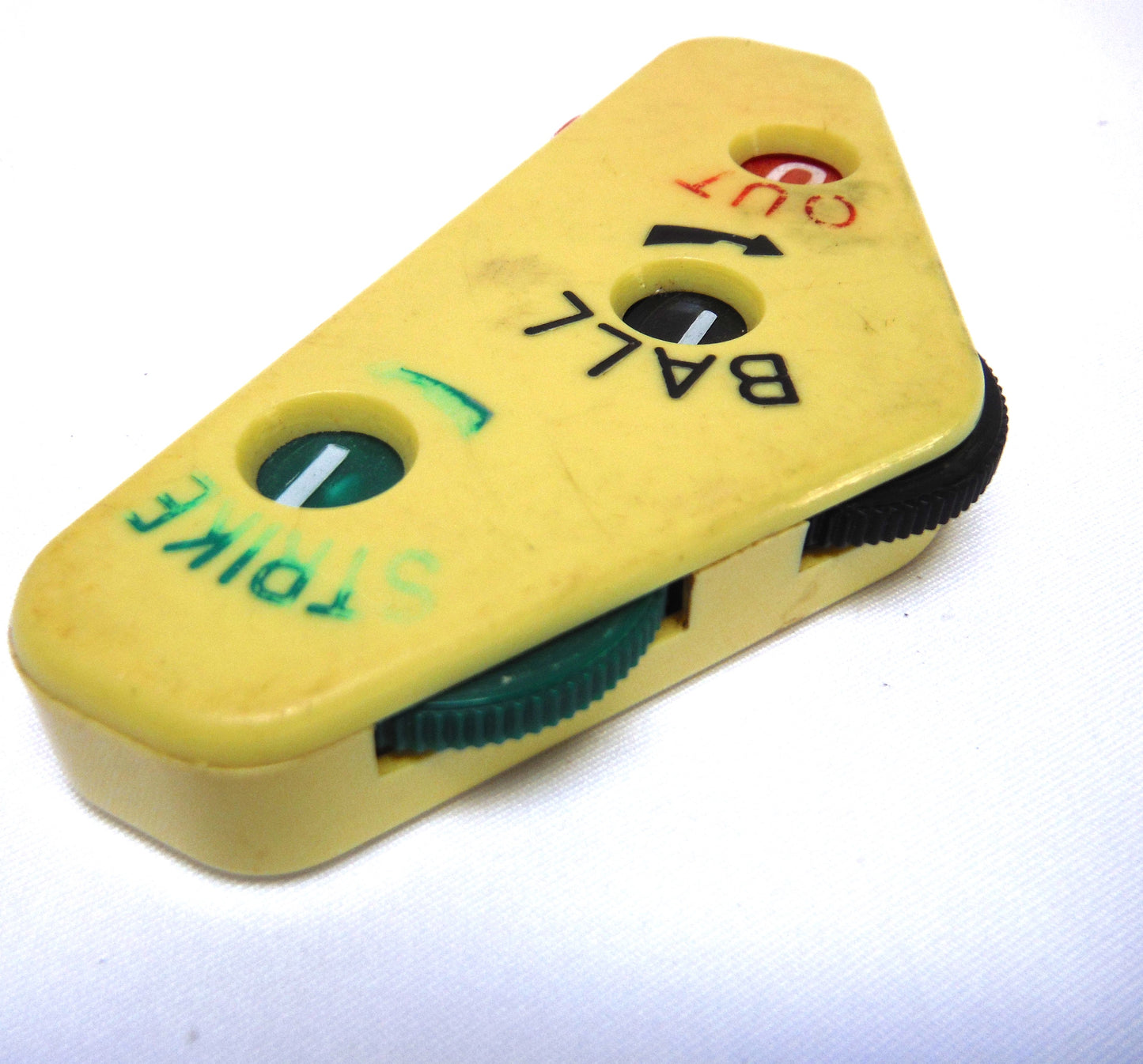 Vintage Baseball Softball Umpire Strike Out Ball Plastic Counter, Made in Japan and still functional!