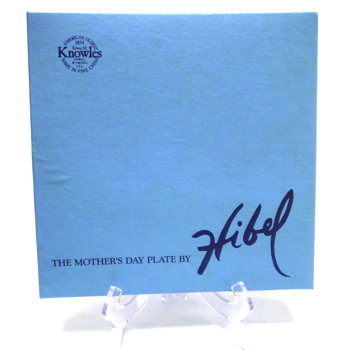 The 1984 Mother's Day Collectors Plate by EDNA HIBEL and KNOWLES FINE CHINA: 'Abby and Lisa'