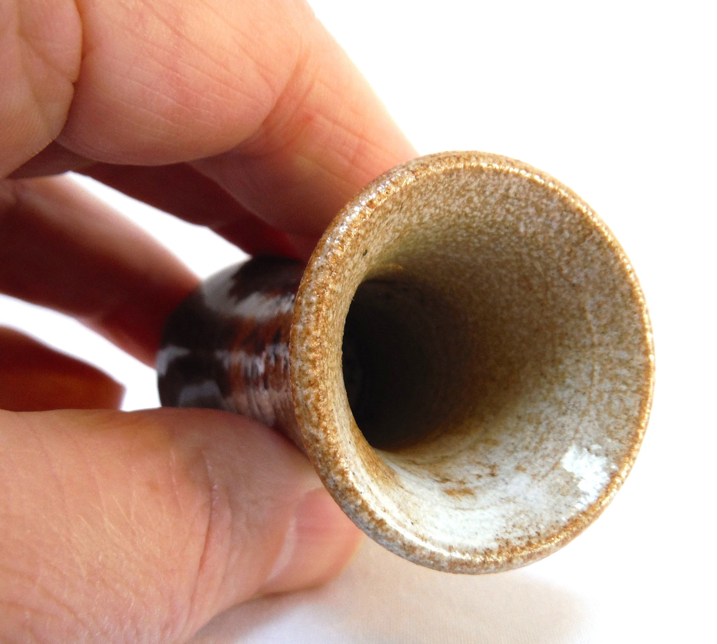 MINIATURE VASE EARTH TONES: Handmade by Agg of Qualicum, BC