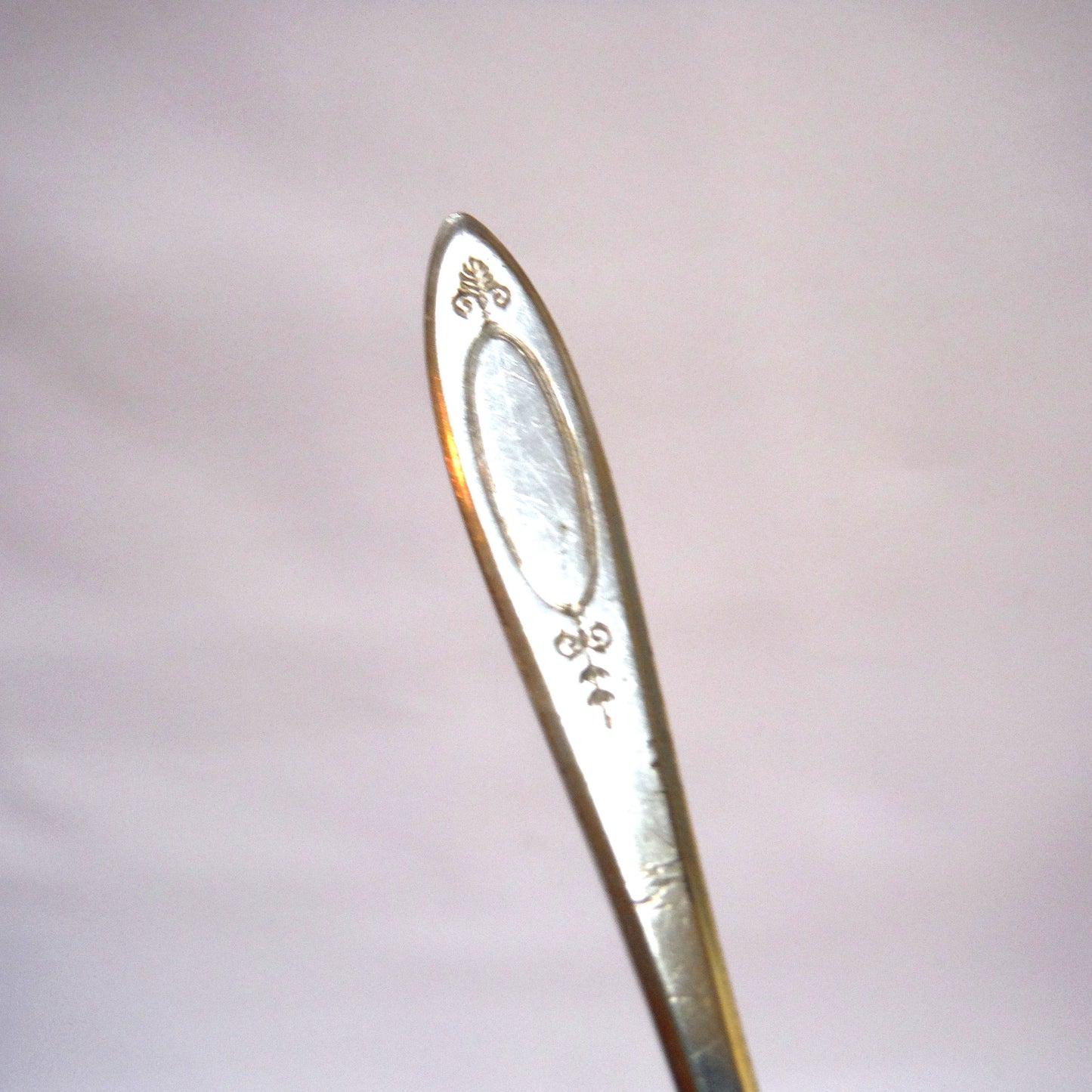 VINTAGE SIX-INCH LONG-HANDLED SIEVE SPOON