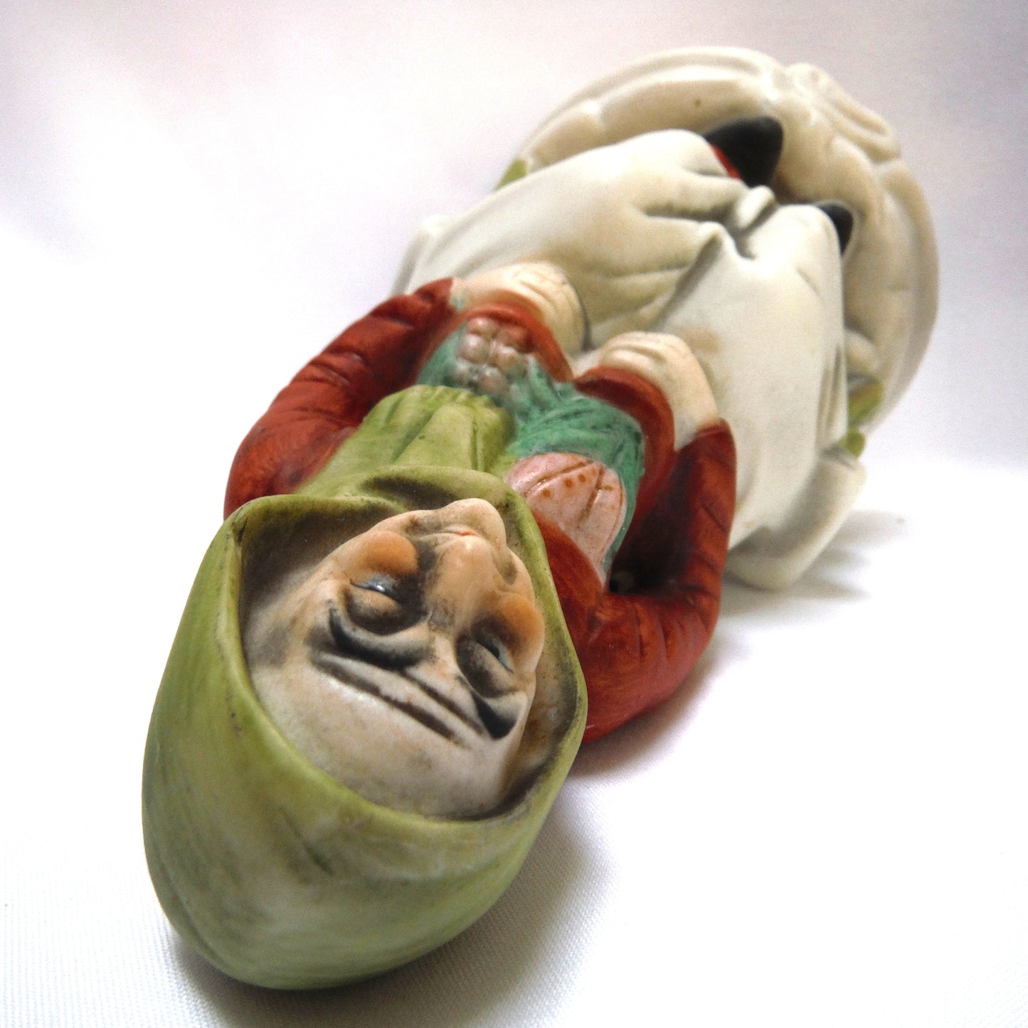 'OLD COUNTRY' GRANDMA & GRANDPA: Ceramic Hand-painted Statues by DBE of Taiwan